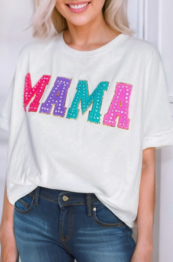 Mama Patch Tee [White]